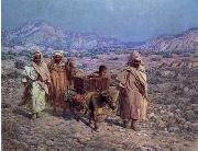 unknow artist Arab or Arabic people and life. Orientalism oil paintings  431 oil on canvas